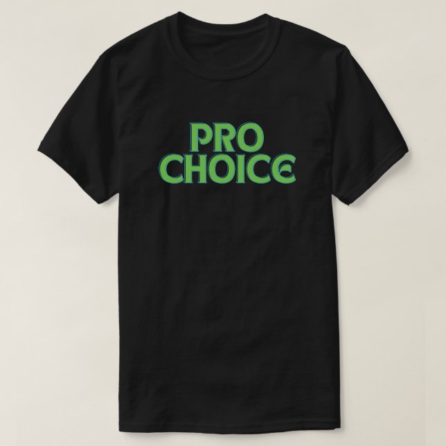 Camiseta de derechos de aborto por elección (Diseño del anverso)