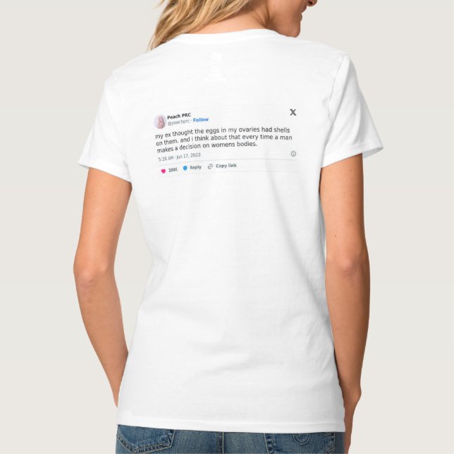 Camiseta de derechos de la mujer (Reverso)