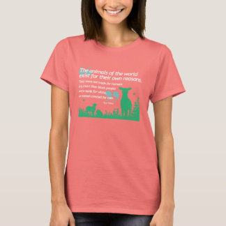 Camiseta de derechos de los animales