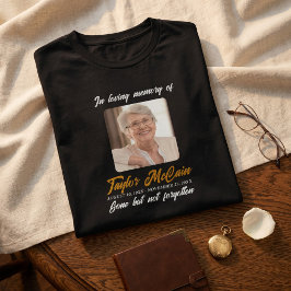 Camiseta de Descansa en Paz Crea un Memorial Perso