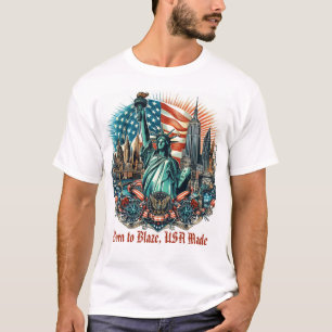 Camiseta de desgaste por la libertad patriótica - 
