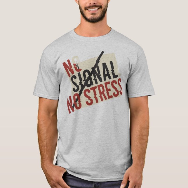 Camiseta de Desintoxicación Digital Sin Señal Sin  (Anverso)
