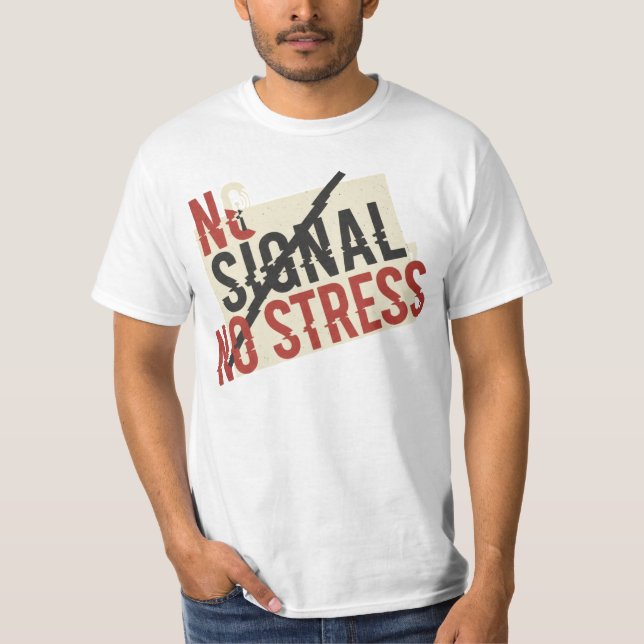 Camiseta de Desintoxicación Digital Sin Señal Sin  (Anverso)