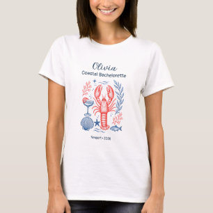 Camiseta de Despedida de Soltera Costera Azul Cora