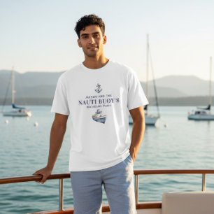 Camiseta de despedida de soltero náutica Nauti Buo