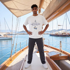 Camiseta de despedida de soltero náutico Nauti Buo