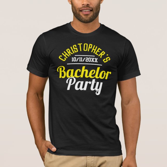 Camiseta de despedida de soltero para hombre (Anverso)