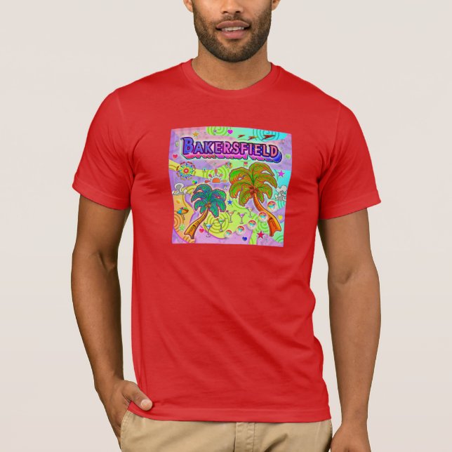 Camiseta de destino de vacaciones de Bakersfield (Anverso)