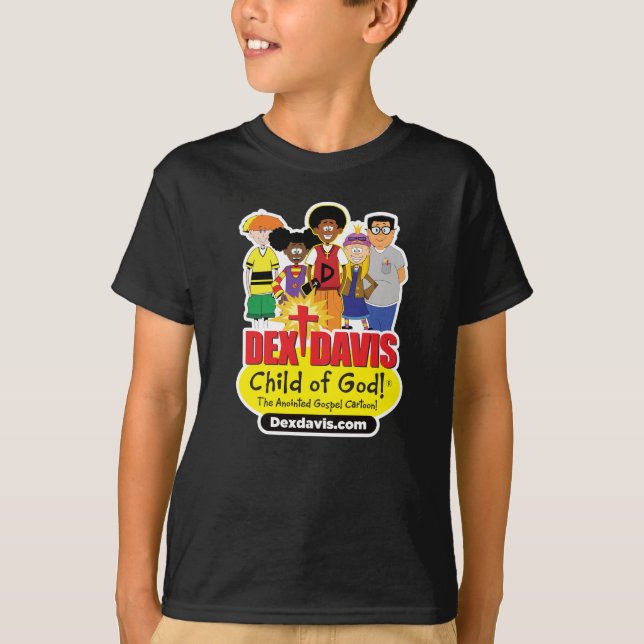 Camiseta de "Dex n' Friends" para niños (colores o (Anverso)