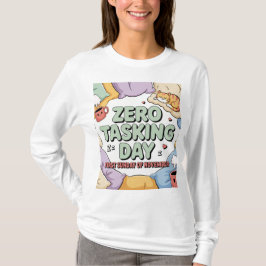 Camiseta de día de cero tareas para mujeres