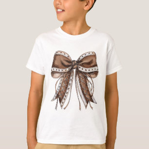 Camiseta de día de juego con lazo coquette Footll