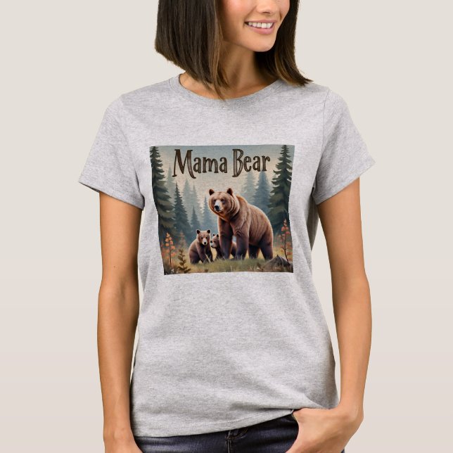 Camiseta de Día de la Madre mestiza marrón (Anverso)