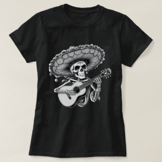 camiseta de dia de los dayo muertos, halloween mex