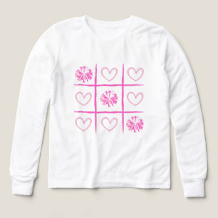 Camiseta de Día de San Valentín de Tic-Tac-Toe de