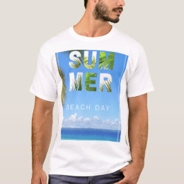 Camiseta de día de verano en la playa | Camiseta d