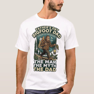Camiseta de Día del Padre Bigfoot Papá Fuerte Sile