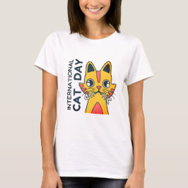 Camiseta de Día Internacional del Gato para Amante