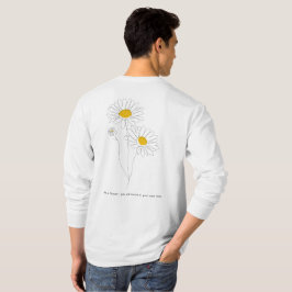 Camiseta de dibujo botánico estético - Paciencia y