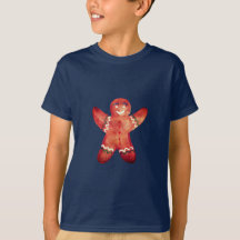 Camiseta de dibujo de galleta de hombre de jengibr