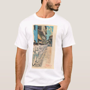 Camiseta de dibujo de historietas a todo color
