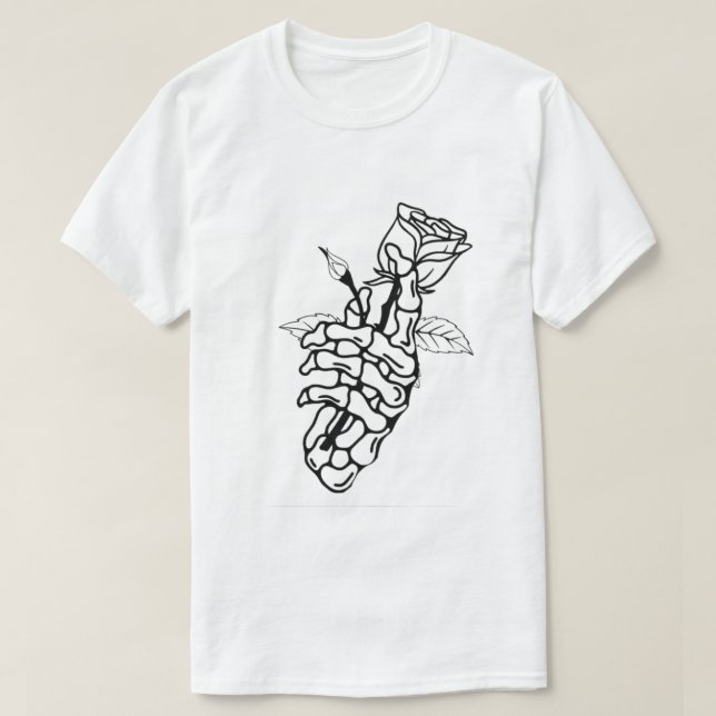 Camiseta de dibujo de línea abstracta minimalista (Diseño del anverso)