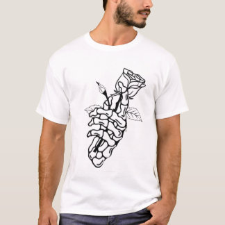 Camiseta de dibujo de línea abstracta minimalista