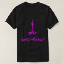 Camiseta de dibujo de neón rosa de la Estratosfera