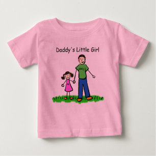 Camiseta de dibujo de niña de papá (Personalizar)