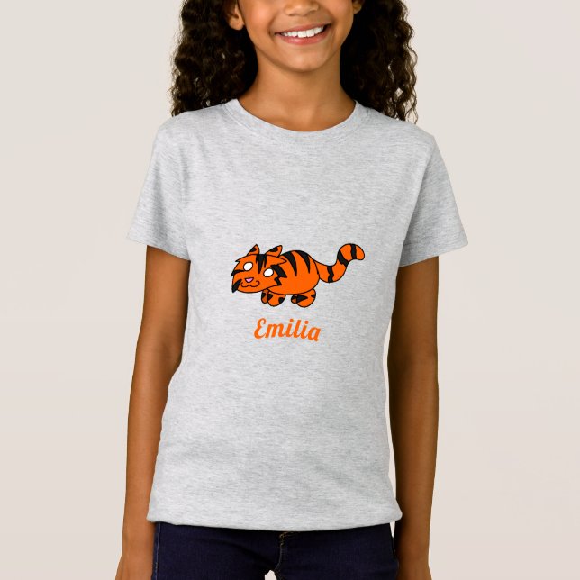 Camiseta de dibujo de Personalizado de tigre Naran (Anverso)