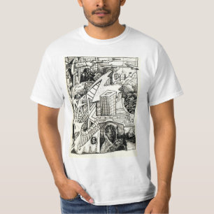 Camiseta de dibujo de tinta "Modern Warfare"