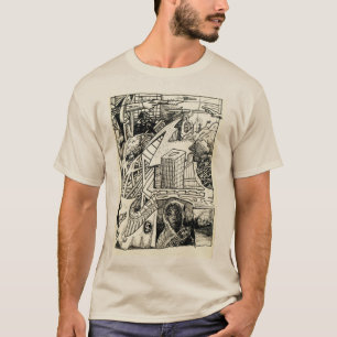 Camiseta de dibujo de tinta "Modern Warfare"