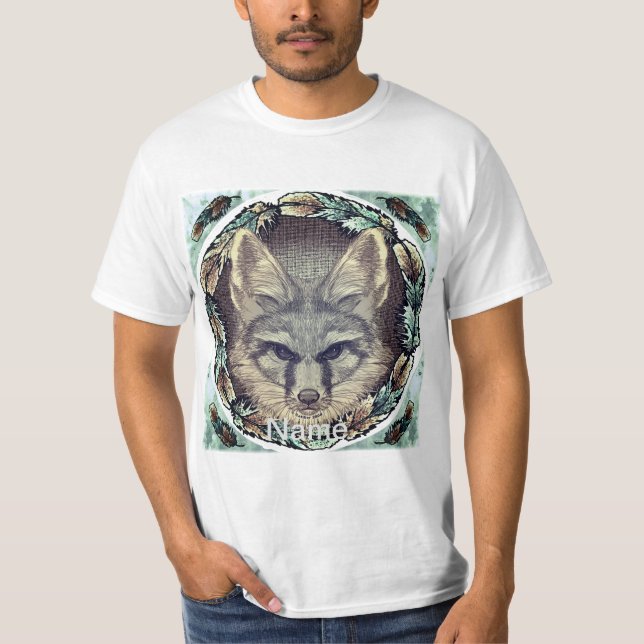 Camiseta de dibujo de zorro (Anverso)