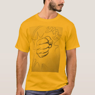 Camiseta de dibujo pop Art Smash Punch