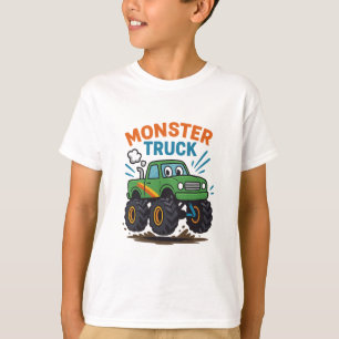 Camiseta de dibujos animados de camión monstruo pa