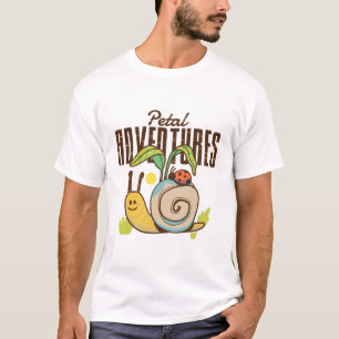 Camiseta de dibujos animados de caracol lindo de A
