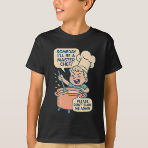 Camiseta de Dibujos Animados de Chef Divertido - “