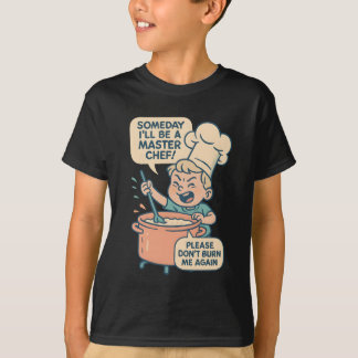 Camiseta de Dibujos Animados de Chef Divertido - “