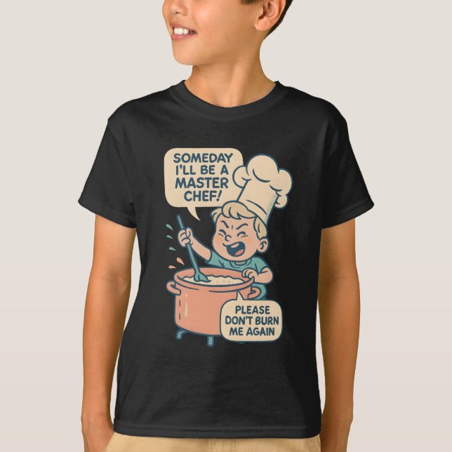 Camiseta de Dibujos Animados de Chef Divertido - “ (Anverso)