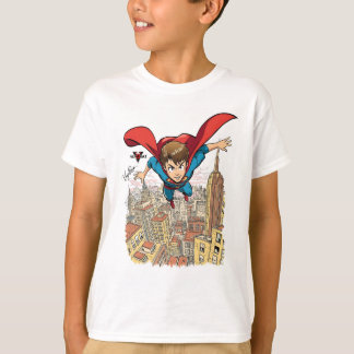 Camiseta de dibujos animados de Flying Super Boy –