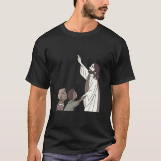 Camiseta de dibujos animados de Jesús bendiciendo