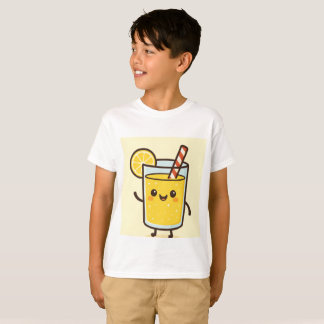 Camiseta de dibujos animados de limonada para niño