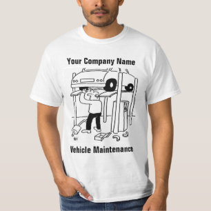 Camiseta de dibujos animados de mantenimiento de v