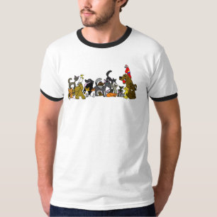 Camiseta de dibujos animados de mascotas divertida