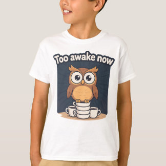 Camiseta de dibujos animados de meme de búho noctu