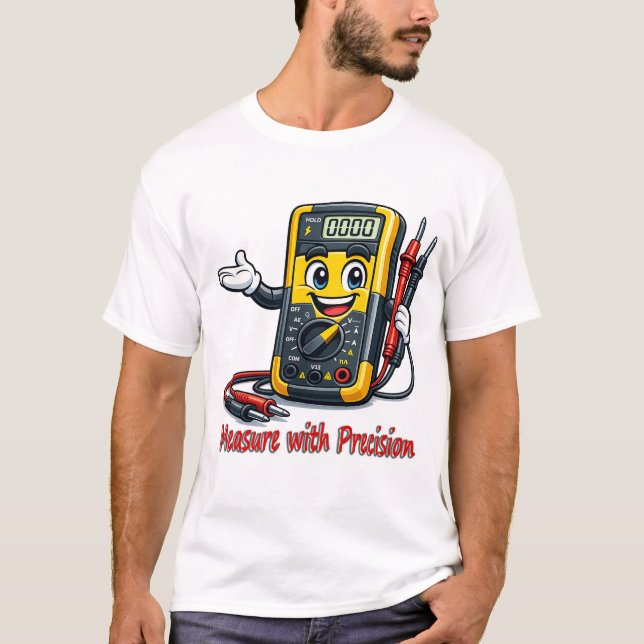 Camiseta de Dibujos Animados de Multímetro Mide co (Anverso)