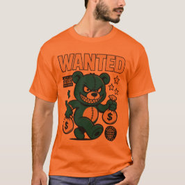 Camiseta de dibujos animados de oso enfadado – Rop