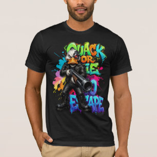Camiseta de dibujos animados de pato divertido o..