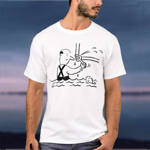 Camiseta de dibujos animados de servicios de calef