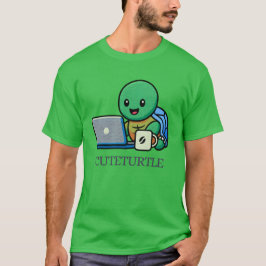 Camiseta de dibujos animados de tortuga portátil l