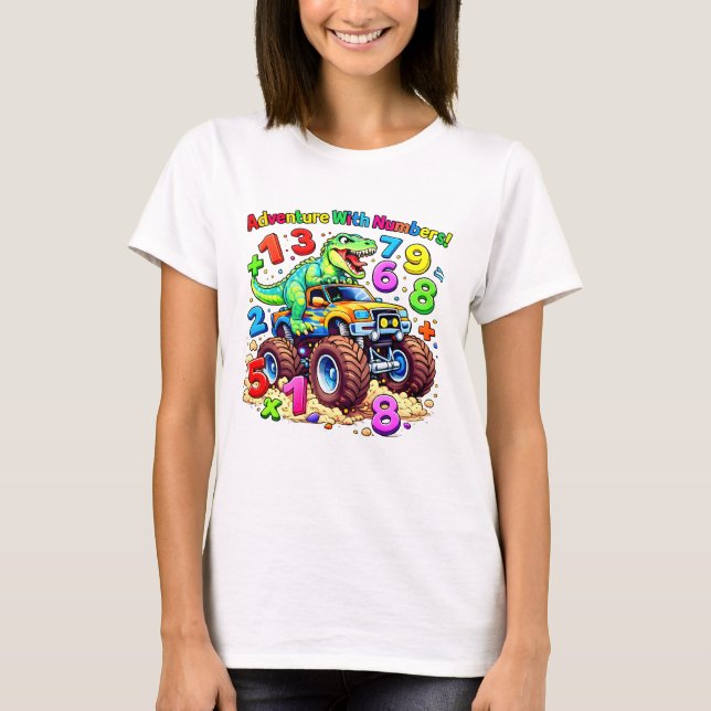 Camiseta de dibujos animados de tractor con número (Anverso)
